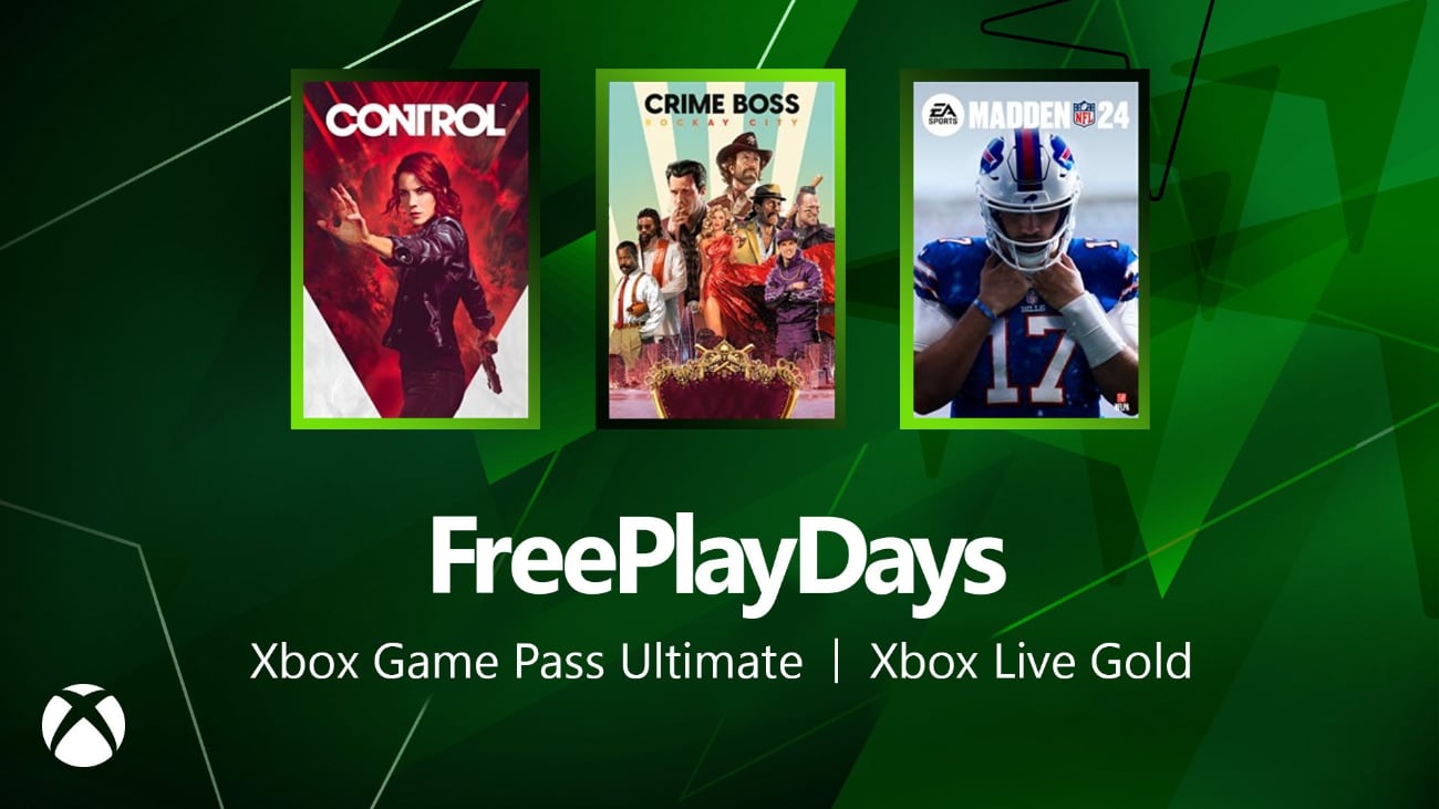 Free Play Days mit Control, Crime Boss: Rockay City und Madden NFL