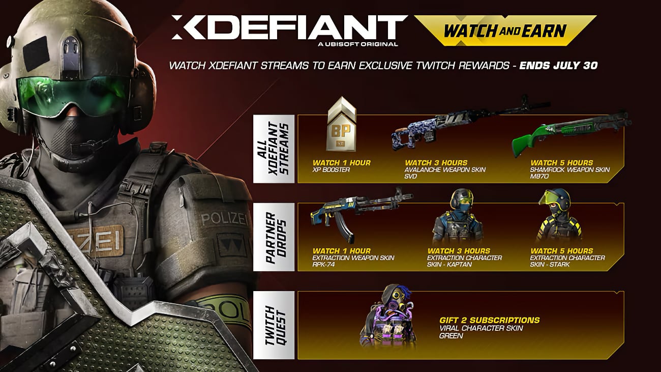 XDefiant: Season 1 - Twitch Drops